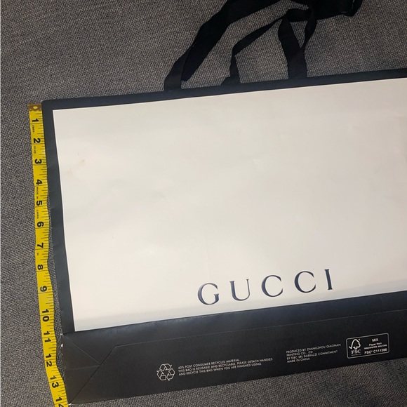 Gucci Large Gift Bag White/Black - Picture 8 of 12